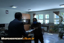اهدای لوح تقدیر و تجلیل از همکاران دانشگاه فرهنگیان خراسان رضوی از نگاه دوربین 4