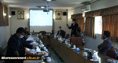 برگزاری جلسه دفاع دانشجویان معلمان کارشناسی ارشد دانشگاه فرهنگیان خراسان رضوی