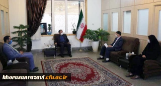 جلسه مدیر امور پردیس های دانشگاه فرهنگیان خراسان رضوی با معاون استاندار و فرماندار مشهد مقدس