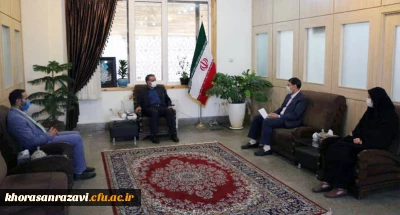 جلسه مدیر امور پردیس های دانشگاه فرهنگیان خراسان رضوی با معاون استاندار و فرماندار مشهد مقدس