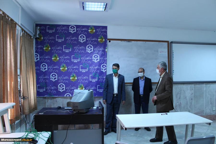 مناسب سازی اتاق های درس پردیس شهید بهشتی برای برگزاری کلاس های مجازی 2