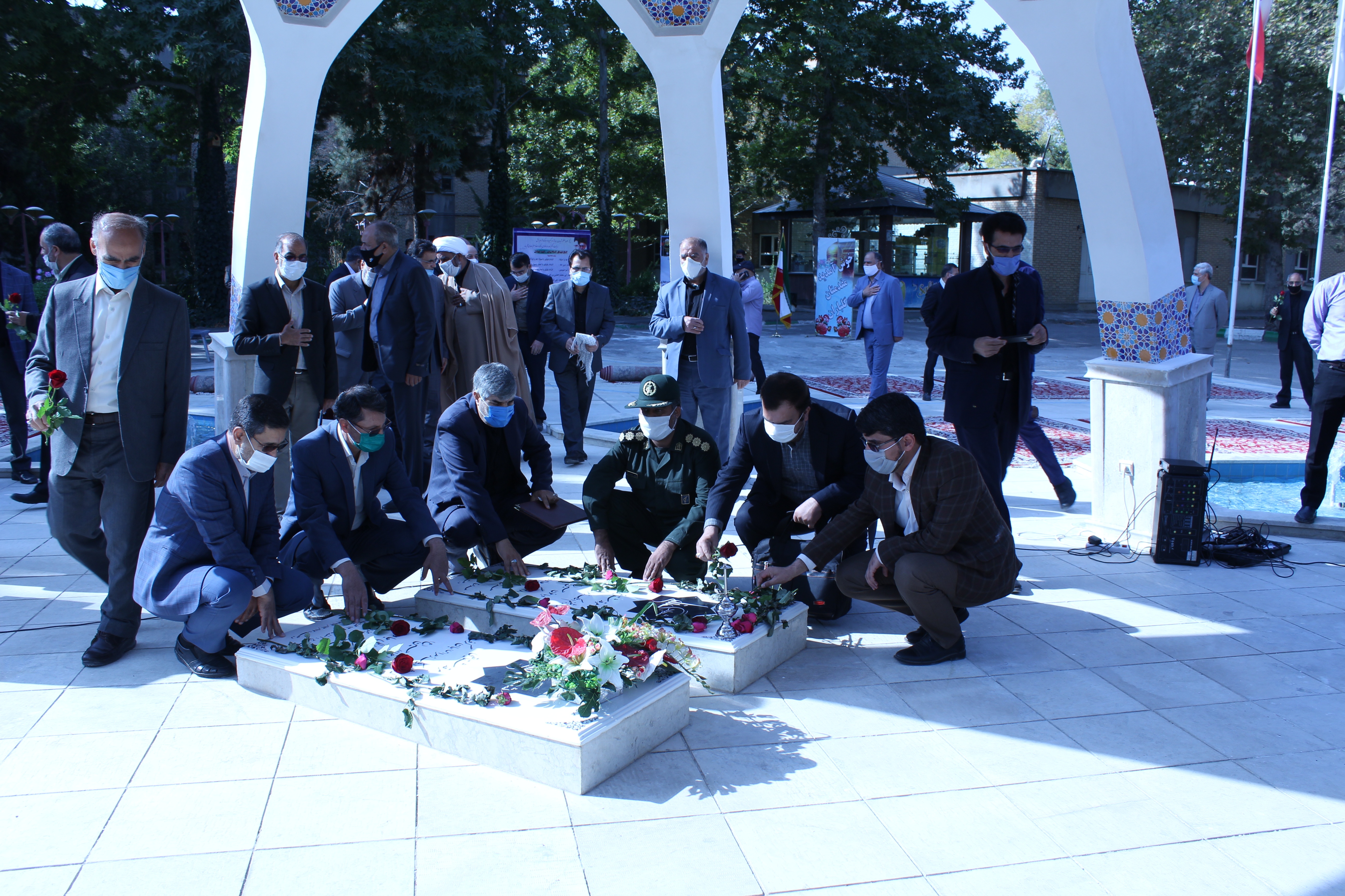 تکمیل و رونمایی از المان شهدای گمنام و خوشنام دانشگاه فرهنگیان خراسان رضوی 2