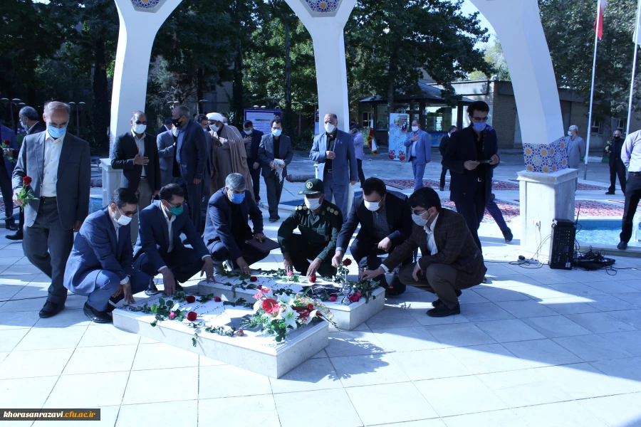 تکمیل و رونمایی از المان شهدای گمنام و خوشنام دانشگاه فرهنگیان خراسان رضوی 2