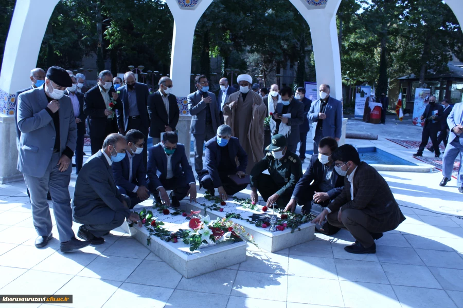 تکمیل و رونمایی از المان شهدای گمنام و خوشنام دانشگاه فرهنگیان خراسان رضوی 3