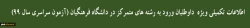 داوطلبان ورود به رشته های متمرکز در دانشگاه فرهنگیان و دانشگاه تربیت دبیر شهید رجایی (آزمون سراسری سال 99)