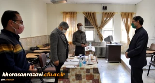 بازدید مدیر امور پردیس های خراسان رضوی از روند برگزاری مصاحبه داوطلبان ورود به دانشگاه فرهنگیان