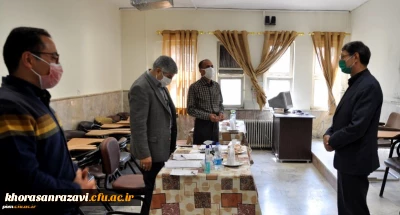 بازدید مدیر امور پردیس های خراسان رضوی از روند برگزاری مصاحبه داوطلبان ورود به دانشگاه فرهنگیان