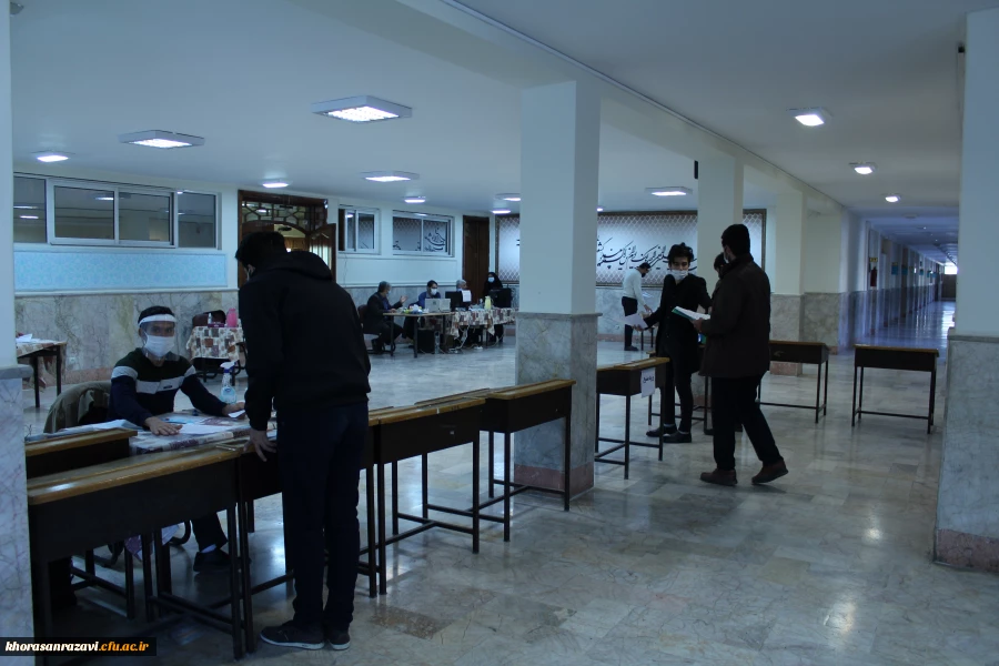 بازدید معاون فرهنگی اجتماعی دانشگاه فرهنگیان از روند ثبت نام دانشجویان نوورود 2