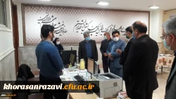 بازدید معاون فرهنگی اجتماعی دانشگاه فرهنگیان از روند ثبت نام دانشجویان نوورود