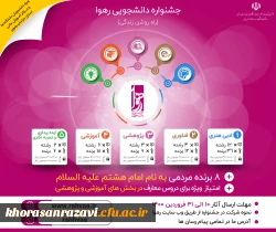 جشنواره رهوا ویژه دانشجویان خراسان رضوی 