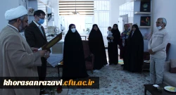 دیدار اعضای ستاد شاهد و ایثارگران دانشگاه فرهنگیان خراسان رضوی با خانواده شهید سید امیر موسوی