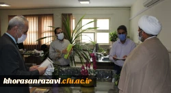 عرض تبریک میلاد حضرت علی (ع) و روز مرد به همکاران دانشگاه فرهنگیان خراسان رضوی