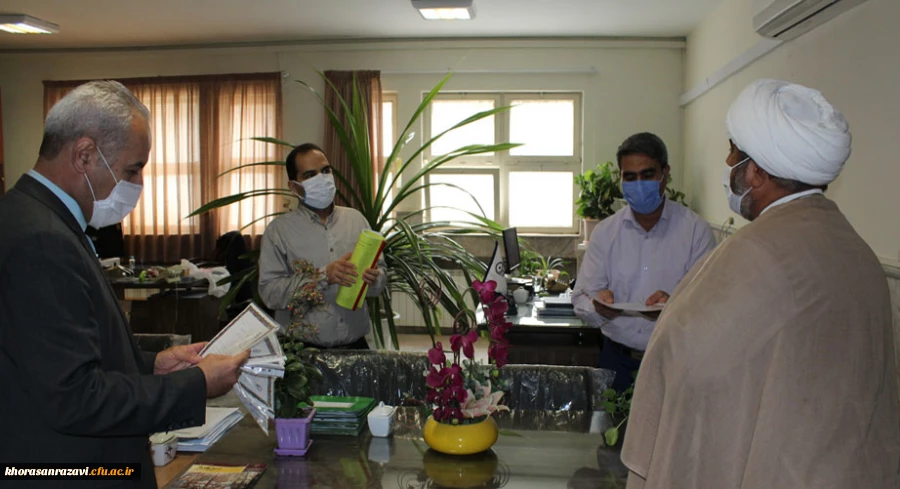 عرض تبریک میلاد حضرت علی (ع) و روز مرد به همکاران دانشگاه فرهنگیان خراسان رضوی