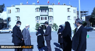 بازدید مشاور و نماینده وزیر آموزش و پرورش در امور دانشگاه فرهنگیان ازپردیس شهید هاشمی نژاد مشهد