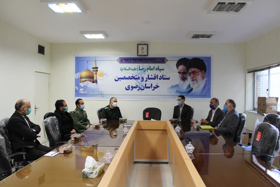 حضور مدیر  امور پردیس های دانشگاه فرهنگیان خراسان رضوی در مقر سپاه امام رضا(ع) خراسان رضوی 2