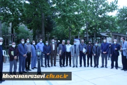 ادای احترام به شهدای گمنام پردیس شهید بهشتی دانشگاه فرهنگیان خراسان رضوی 6