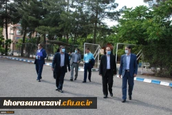 بازدید معاون دانشجویی دانشگاه فرهنگیان از دانشگاه فرهنگیان واحد ثامن الحجج ( ع) مشهد 2