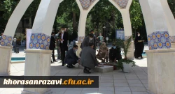 آیین غبارروبی از گلزار شهدای گمنام دانشگاه فرهنگیان شهید بهشتی مشهد 