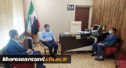 برگزاری نشست هم اندیشی مدیر امور پردیس های دانشگاه فرهنگیان خراسان رضوی با مدیر کل آموزش و پرورش استان