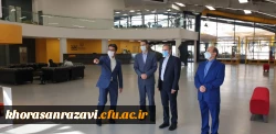 بازدید دکتر علی باقر طاهری نیا معاون پژوهشی و فناوری دانشگاه فرهنگیان کشور از کارخانه نوآوری مشهد 2