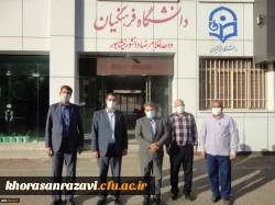 بازدید مدیر کل دفترنظارت ، ارزیابی و تعالی سازمانی دانشگاه فرهنگیان از بخشهای مختلف واحد دانشور نیشابور 6