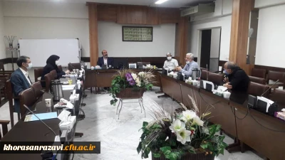 جلسه هم اندیشی مسئولین دانشگاه فرهنگیان خراسان رضوی با اعضای هیات رییسه دانشکده علوم ریاضی دانشگاه فردوسی مشهد