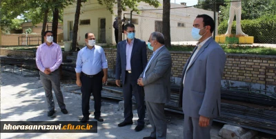 بازدید مدیر کل نوسازی و تجهیز مدارس خراسان رضوی از پروژه خیر ساز زنده یاد حاج حسین شکرریز در پردیس شهید بهشتی دانشگاه فرهنگیان مشهد