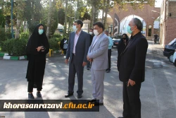 بازدید معاون فرهنگی و اجتماعی دانشگاه فرهنگیان از روند انجام مراحل مصاحبه و گزینش پذیرفته شدگان آزمون سراسری پردیس شهید هاشمی نژاد مشهد 4