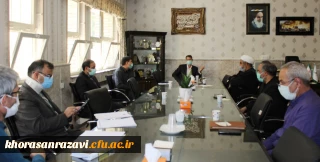  برگزاری جلسه آیین استقبال از  مهر ماه و هفته دفاع مقدس در دانشگاه فرهنگیان خراسان رضوی