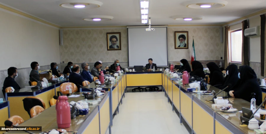 برگزاری نخستین جلسه شورای پژوهشی و تحصیلات تکمیلی دانشگاه فرهنگیان خراسان رضوی در سال تحصیلی 1401-1400 2