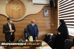 بازدید از پردیس شهید هاشمی نژاد مشهد و تودیع و معارفه کارشناس مسئول امور مالی این پردیس
 2