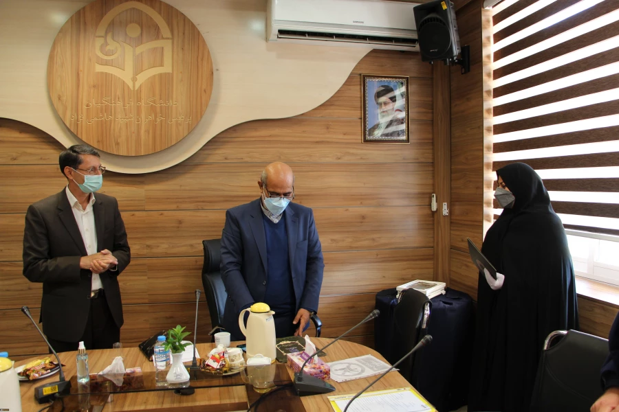 بازدید از پردیس شهید هاشمی نژاد مشهد و تودیع و معارفه کارشناس مسئول امور مالی این پردیس
 2