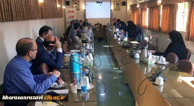 برگزاری جلسه مدیران گروه های آموزشی و کارشناس مسئولان آموزش و امتحانات دانشگاه فرهنگیان خراسان رضوی