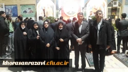 ادای احترام مدیر دانشگاه فرهنگیان استان  خراسان رضوی به مقام والای سردار دل ها شهید حاج قاسم سلیمانی 3