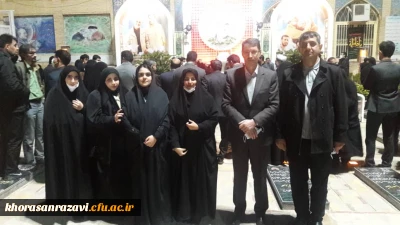 ادای احترام مدیر دانشگاه فرهنگیان استان  خراسان رضوی به مقام والای سردار دل ها شهید حاج قاسم سلیمانی