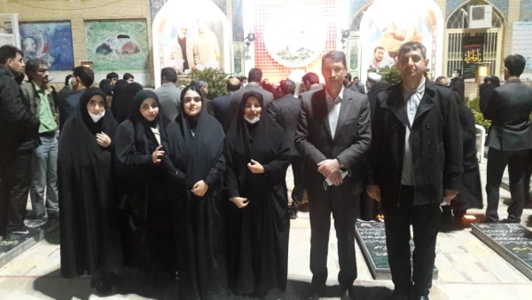 ادای احترام مدیر دانشگاه فرهنگیان استان  خراسان رضوی به مقام والای سردار دل ها شهید حاج قاسم سلیمانی 3