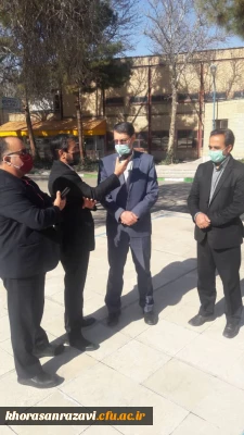 همزمان با ایام الله دهه مبارک فجر انجام شد؛

ارتباط زنده رادیویی مدیر امور پردیس های دانشگاه فرهنگیان خراسان رضوی با صدای جمهوری اسلامی مرکز خراسان