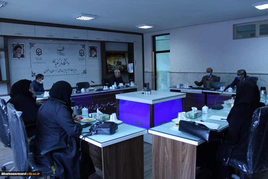 جلسه ارائه گزارش پایانی طرح های پژوهشی استان استانی دانشگاه فرهنگیان خراسان رضوی 2
