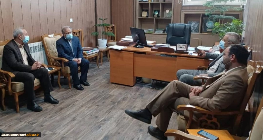 دیدار مسئولان دانشگاه فرهنگیان خراسان رضوی و مدیرکل نوسازی توسعه و تجهیز مدارس استان 