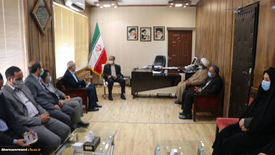 دیدار هیأت رئیسه دانشگاه فرهنگیان خراسان رضوی با مدیر کل آموزش و پرورش استان
