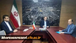 دیدار سرپرست مدیریت امور پردیس های خراسان رضوی با رئیس مؤسسه پژوهش و برنامه ریزی آموزش عالی