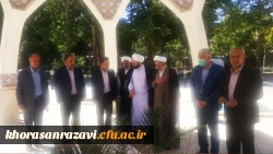 ادای احترام دانشجویان و مسئولان دانشگاه فرهنگیان به مقام والای شهدا