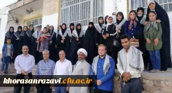 بازدید رئیس دانشگاه فرهنگیان خراسان رضوی و هیأت همراه از اردوی جهادی دانشجومعلمان بسیجی