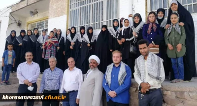 بازدید رئیس دانشگاه فرهنگیان خراسان رضوی و هیأت همراه از اردوی جهادی دانشجومعلمان بسیجی
