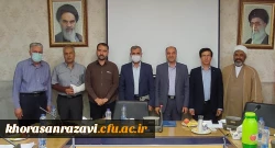 آئین تکریم و معارفه معاون توسعه منابع و امور دانشجویی پردیس شهید بهشتی مشهد