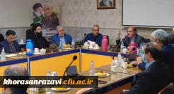 برگزاری آئین تکریم و معارفه معاون آموزشی، پژوهشی و فرهنگی پردیس شهید بهشتی مشهد