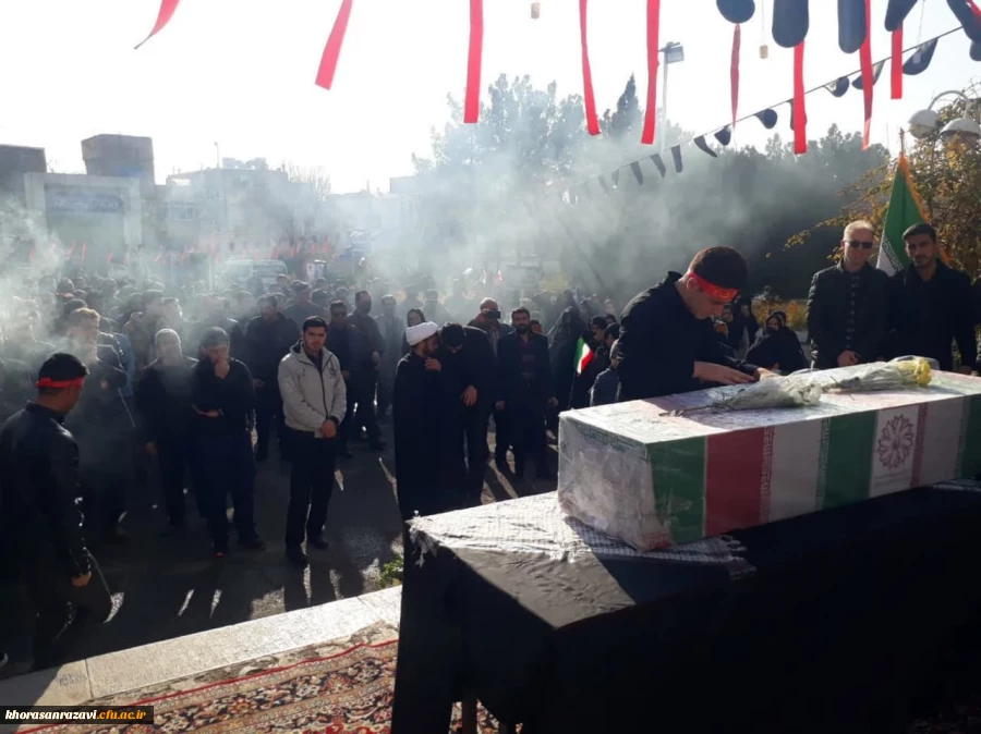 آیین استقبال از شهید گمنام در مرکز علامه طباطبایی سبزوار 4