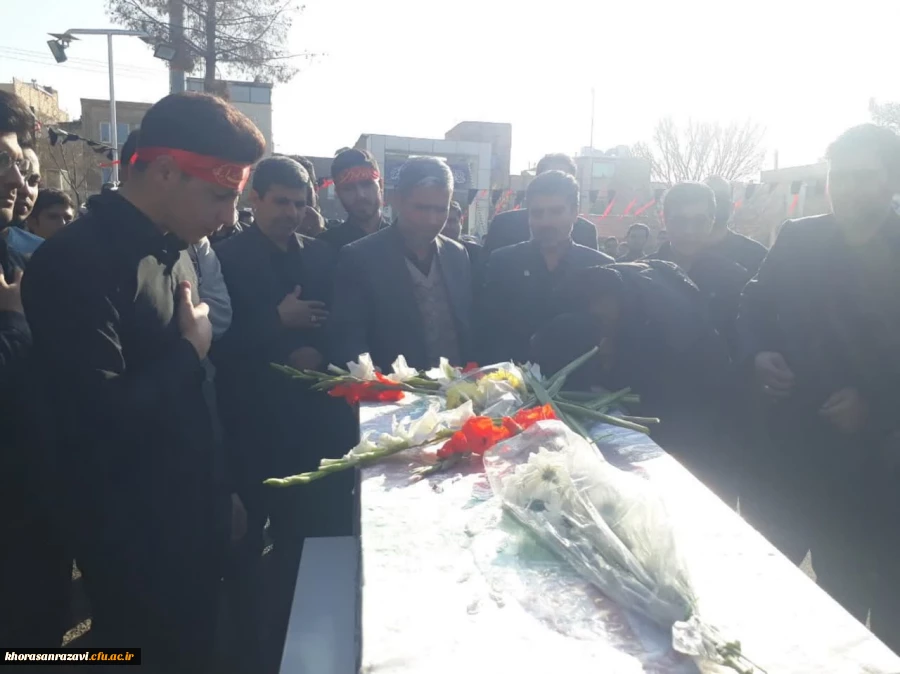 آیین استقبال از شهید گمنام در مرکز علامه طباطبایی سبزوار 10