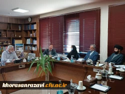 دکتر احد ضابط رئیس دانشگاه فردوسی مشهد در نشست صمیمی با مدیریت امور پردیس های دانشگاه فرهنگیان خراسان رضوی ؛
 2