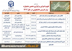 برگزاری جلسه ستاد اجرایی جشنواره تدریس برتر دانشجویی 7